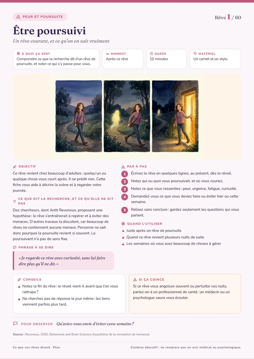 Fiche 1 : Être poursuivi
